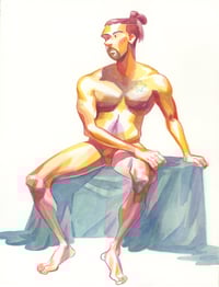 Image 2 of Purple/Yellow: Figure Drawing for Aug 13