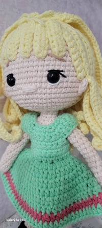 Image 3 of Handmade Crochet Doll – Adorable Amigurumi with Shoes & Dress
