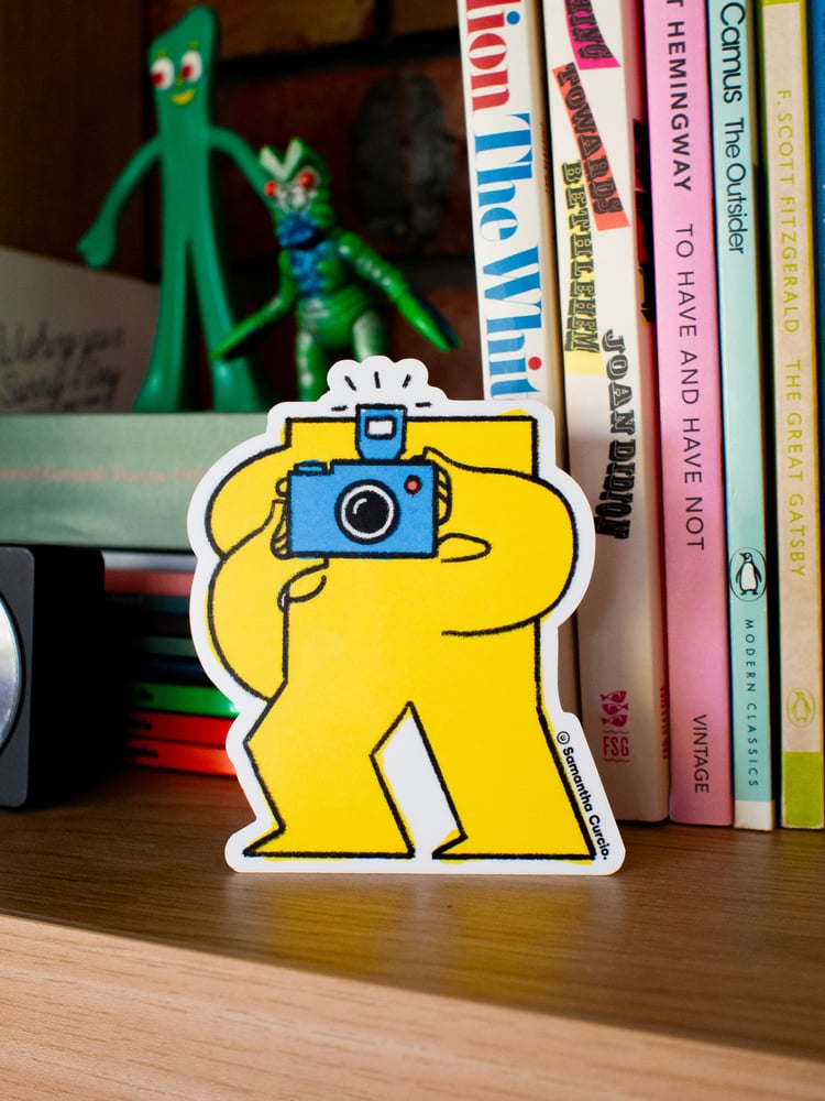 Image of Getting the Shot - vinyl sticker