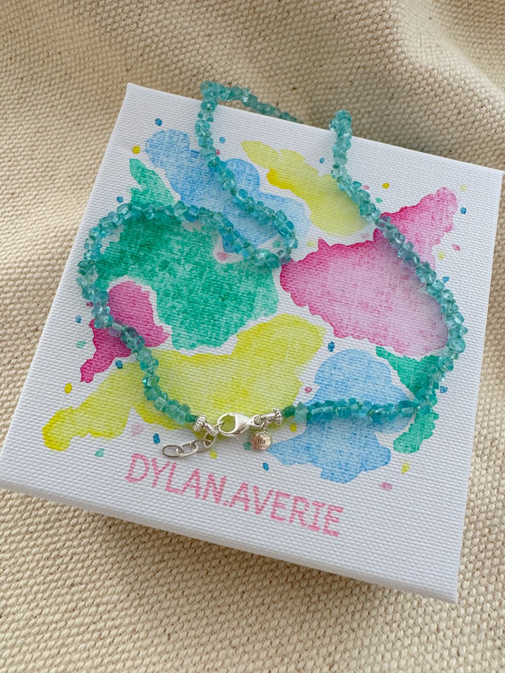 Image of Knotted Apatite Necklace