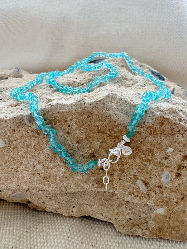 Image of Knotted Apatite Necklace