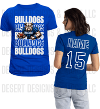 Bulldogs Football Front and Back