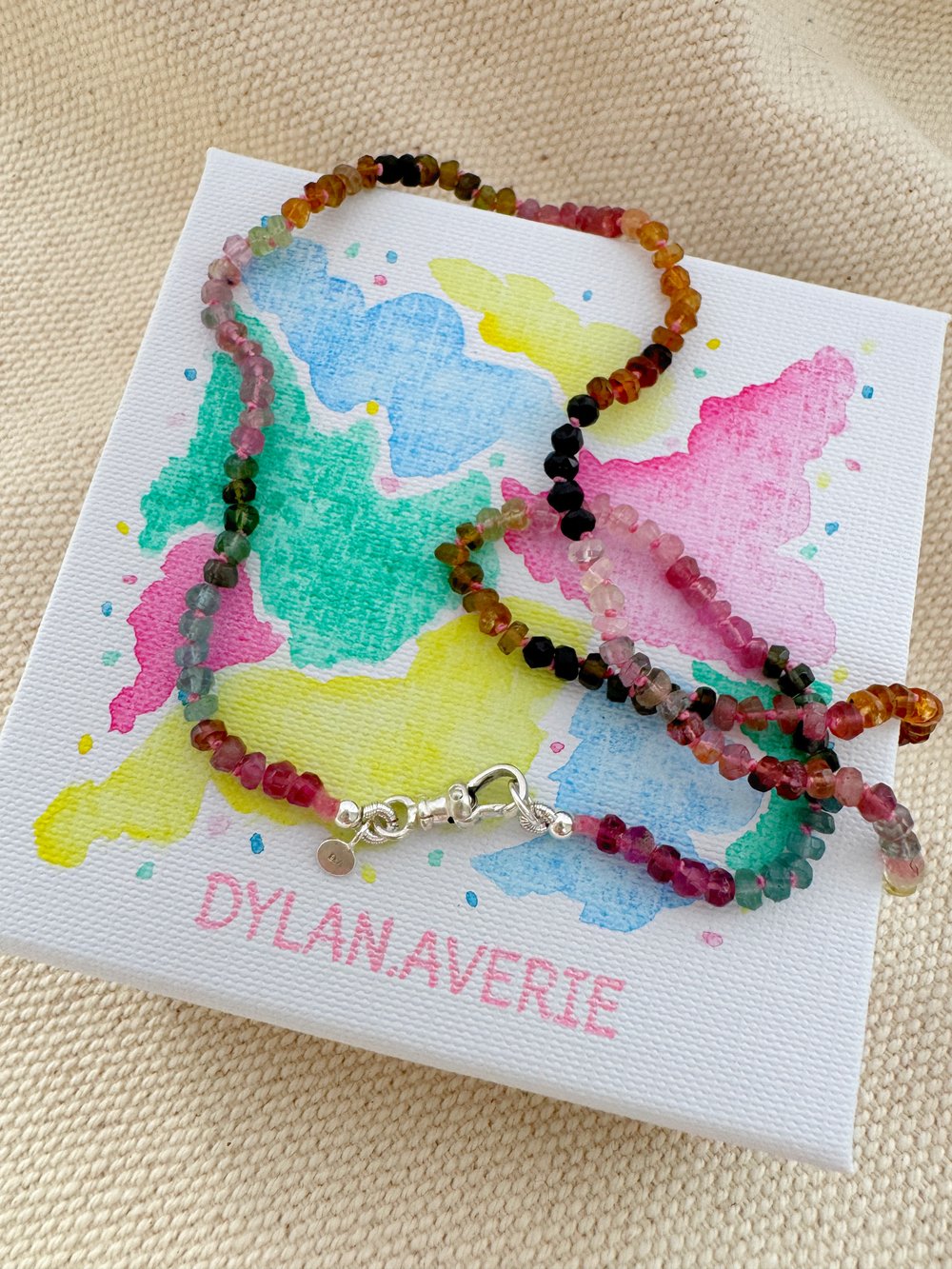 Image of Tourmaline with Sterling Silver Swivel Clasp