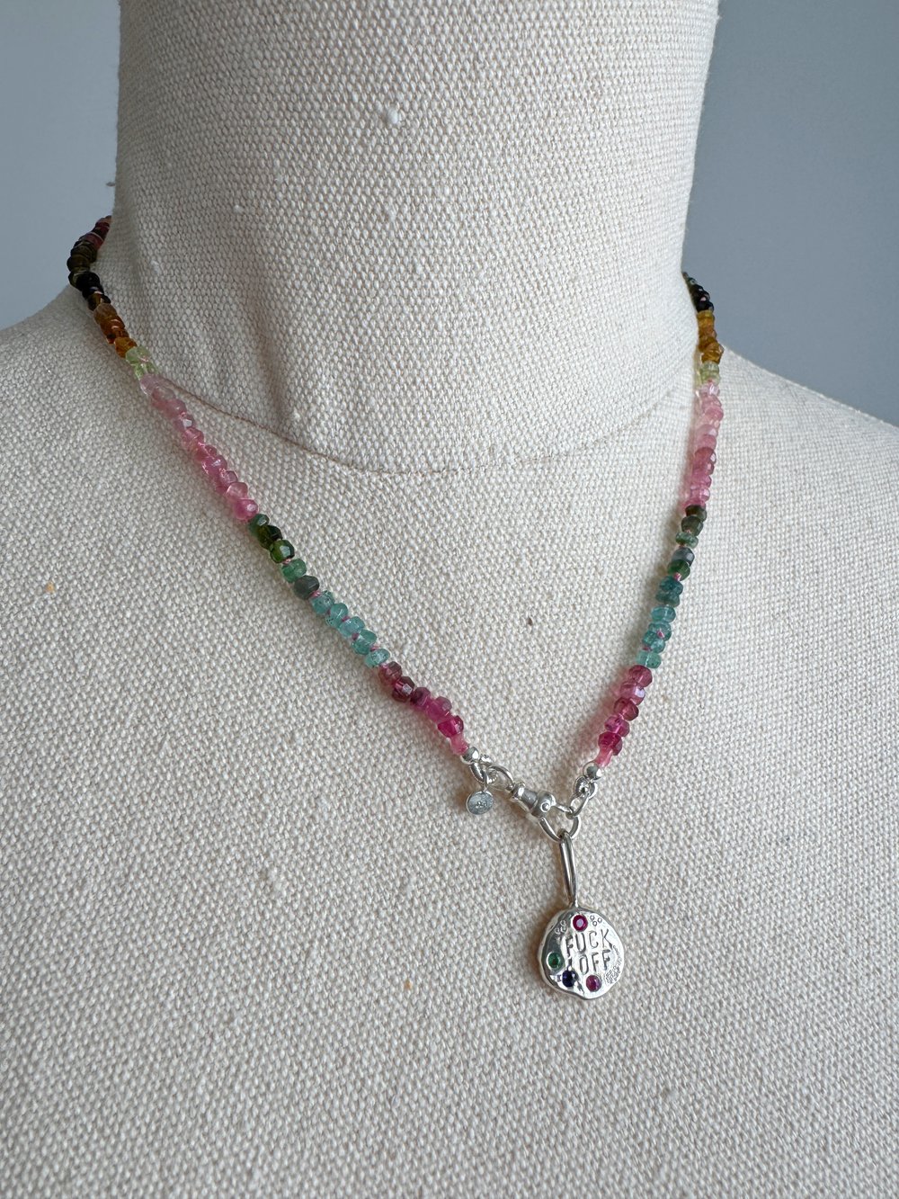 Image of Tourmaline with Sterling Silver Swivel Clasp