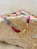 Image 5 of Tourmaline with Gold Swivel Clasp Necklace