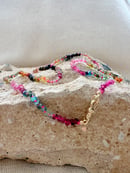 Image 1 of Tourmaline with Gold Swivel Clasp Necklace