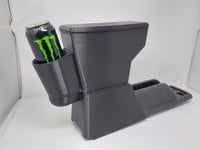 Image 10 of 1988-1991 EF Civic Arm Rest with CUP HOLDER Accessory - EF Hatchback Sedan and EE Wagon