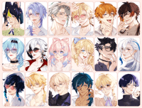 Image 1 of [Genshin] Glasses Series GACHA Photocards