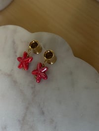 Image 2 of Ariel Starfish Dangles (Gold)