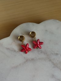 Image 3 of Ariel Starfish Dangles (Gold)
