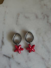 Ariel Starfish Dangles (Silver)