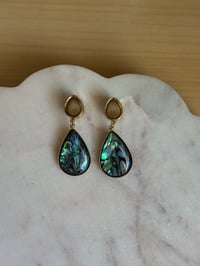 Image 1 of Abalone Teardrop Slices (Gold)