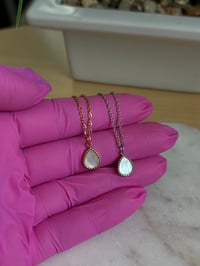 Image 2 of Delphine Teardrop Necklace (Choose Your Color)