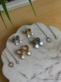 Image 5 of Delphine Teardrop Necklace (Choose Your Color)