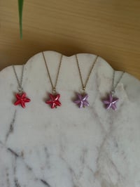 Image 2 of Alana Purple Starfish Necklace (Choose Your Color)