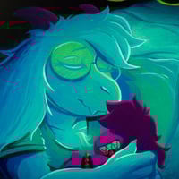 Image 2 of "Selfish Desire"  - Original Acrylic Wood Cutout Painting - 11.25" x 18.25"