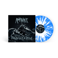 Image 1 of Amanaki - Immutable 'Blue Opaque w/ White Splatter' 12" Vinyl (1 COPY LEFT)