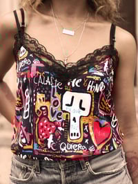 Image 1 of Top Tirantes LOVE pop de Aire Retro