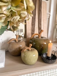 Image 1 of Antique Ceramic Apples ( 3 options )