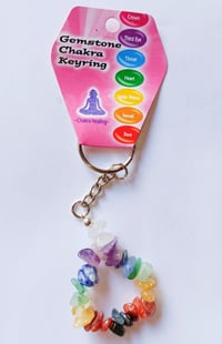 Image 2 of 🌈 Chakra Chip Bracelet & Keyring