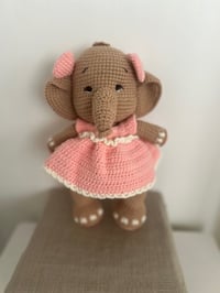 Image 2 of 🐘🌸Ellie Blossom Crochet Elephant