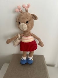 Image 2 of 🦒🎀Gigi Gala Crochet Giraffe