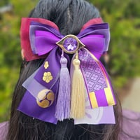 Image 1 of Genshin Impact Raiden Shogun Hair Bow