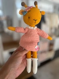 Image 3 of 🦒🌼Marigold Mae Crochet Giraffe