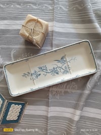 Image 1 of Porte savon en faience de Gien, Mésanges 