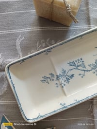 Image 4 of Porte savon en faience de Gien, Mésanges 