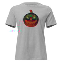 Image 15 of Women's Relaxed T-Shirt - Jack O Lantern Retro Orange Glow