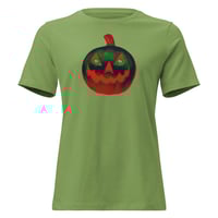 Image 17 of Women's Relaxed T-Shirt - Jack O Lantern Retro Orange Glow