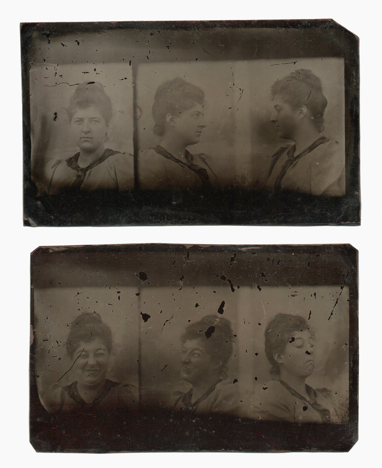 Image of Unknown: woman making a funny faces, US ca. 1915