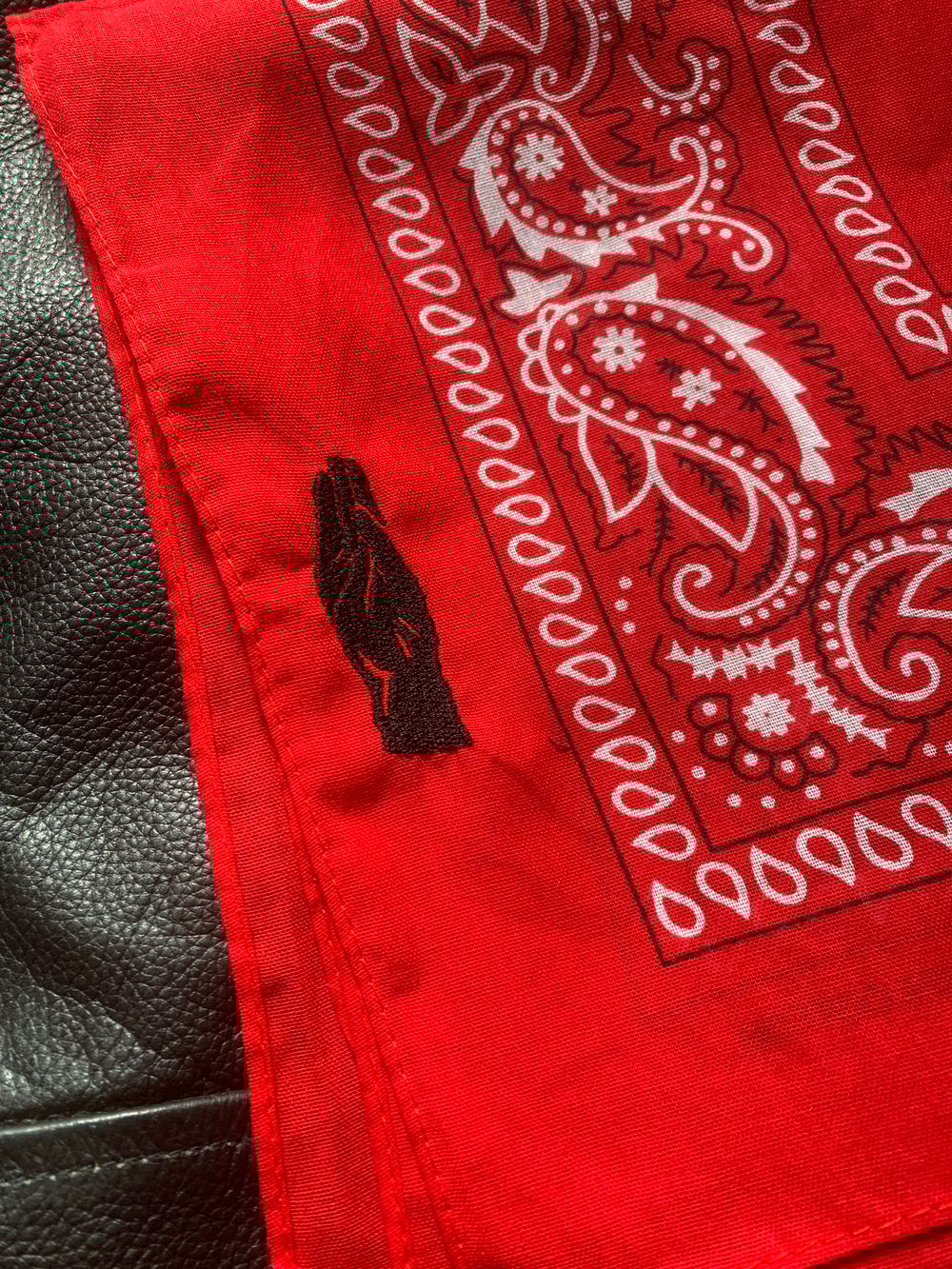 Fisting embroidered hanky