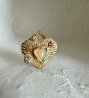 Image 2 of Opal Heart Gold Pendant