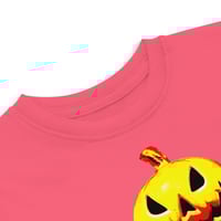 Image 7 of Toddler jersey t-shirt - Jack O Lantern Vintage Red-Yellow