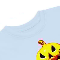 Image 9 of Toddler jersey t-shirt - Jack O Lantern Vintage Red-Yellow
