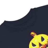 Image 10 of Toddler jersey t-shirt - Jack O Lantern Vintage Red-Yellow