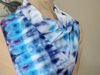 Image 3 of Blue Folds - Ice Dyed Bandana - Free Shipping