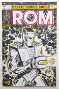 Image of ORIGINAL INK DRAWING ON COVER OF ROM #1