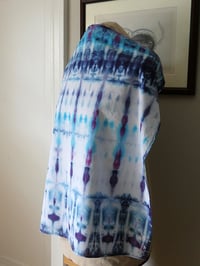 Image 7 of Blue Folds - Ice Dyed Bandana - Free Shipping