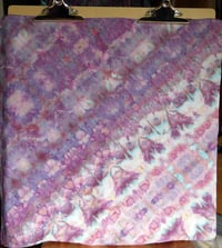 Image 1 of Diagonal Fold - Ice Dyed Bandana - Free Shipping