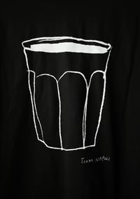 Image 4 of Team Napoli • T-Shirt (Schwarz) Boxy »Becher« (Weiss)