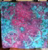 Image 1 of Electric Pink and Blue - Ice Dyed Bandana - Free Shipping