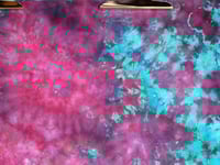 Image 3 of Electric Pink and Blue - Ice Dyed Bandana - Free Shipping