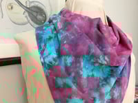 Image 5 of Electric Pink and Blue - Ice Dyed Bandana - Free Shipping