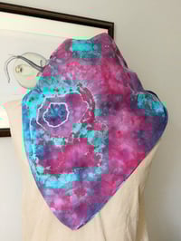 Image 6 of Electric Pink and Blue - Ice Dyed Bandana - Free Shipping