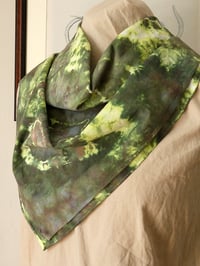 Image 3 of Green Geode Crunch - Ice Dyed Bandana - Free Shipping
