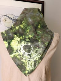 Image 6 of Green Geode Crunch - Ice Dyed Bandana - Free Shipping