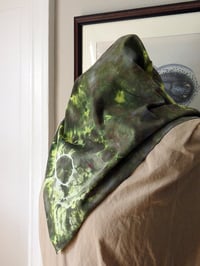 Image 7 of Green Geode Crunch - Ice Dyed Bandana - Free Shipping